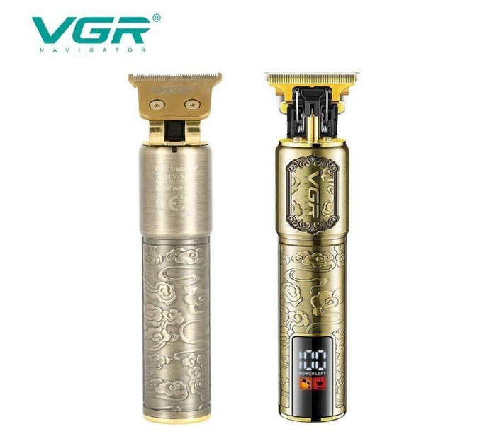 Машинка для стрижки волосся VGR V-073 акумуляторний бездротовий триммер для бороди та вусів
