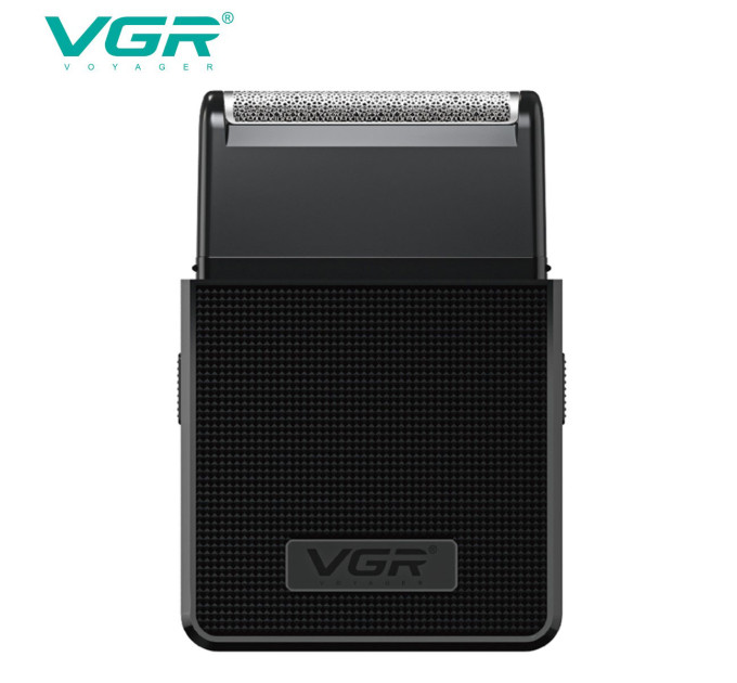 Електробритва VGR V-376 BLACK шейвер, Бюджетна машинка для стрижки бороди, Бездротова електробритва