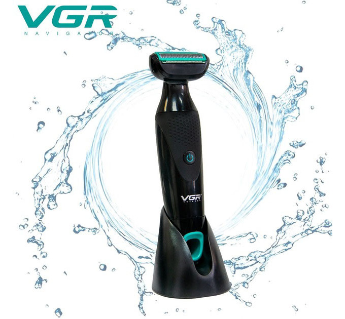 Акумуляторна електробритва для стрижки VGR V-601 від USB бритва електрична з професійною насадками