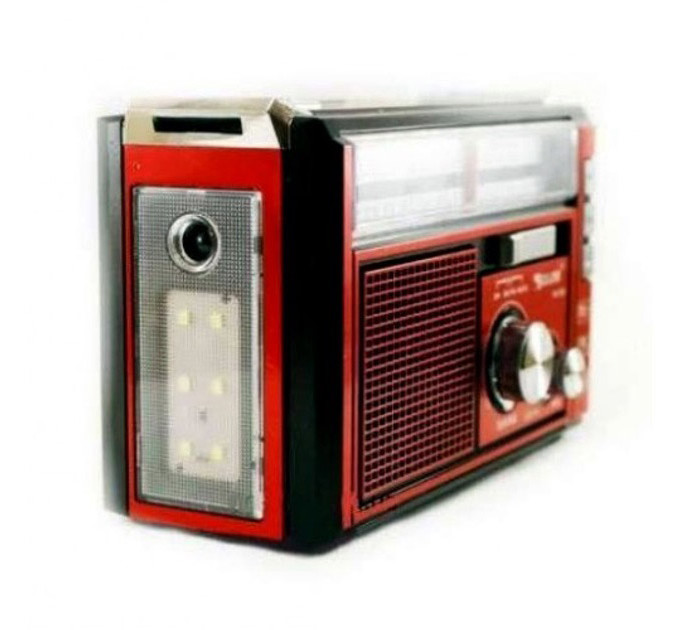 Радіоприймач портативне радіо Golon RX-381 акумуляторний ретро стовпчик usb sd mp3 fm Red