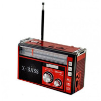 Радіоприймач портативне радіо Golon RX-381 акумуляторний ретро стовпчик usb sd mp3 fm Red
