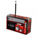 Радіоприймач портативне радіо Golon RX-381 акумуляторний ретро стовпчик usb sd mp3 fm Red