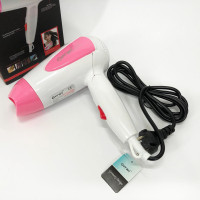 Фен для волосся складаний дорожній Gemei GM-1756 1200 Вт, Домашній фен для укладання Pink