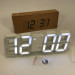 Годинник настільний LY-1089 з білим підсвічуванням LED білий, Годинник електронний світиться, Електронний годинник VST