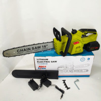 Акумуляторна ланцюгова пилка Chain Saw 16″, 36V, зарядне+ 2 акумулятори, Потужна садова пилка