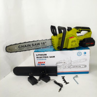 Акумуляторна ланцюгова пилка Chain Saw 16″, 36V, зарядне+ 2 акумулятори, Потужна садова пилка