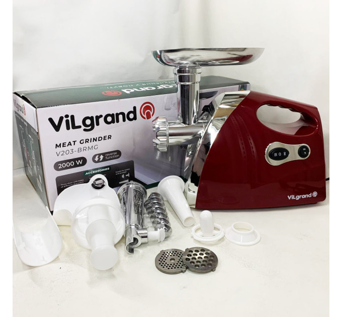 Електром'ясорубка ViLgrand V203-BRMG 2000Вт Red