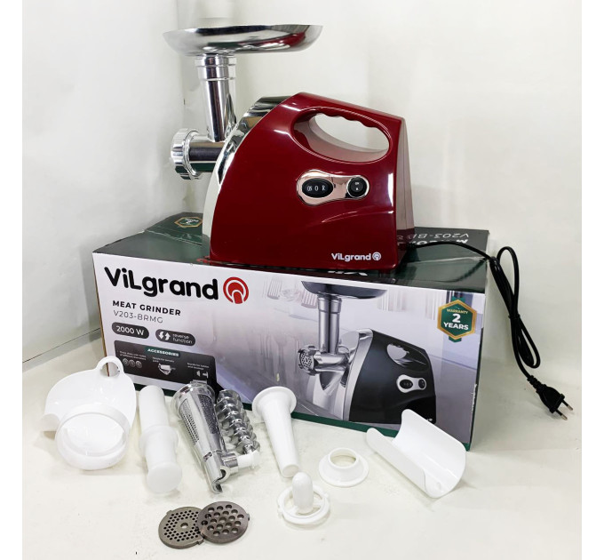 Електром'ясорубка ViLgrand V203-BRMG 2000Вт Red