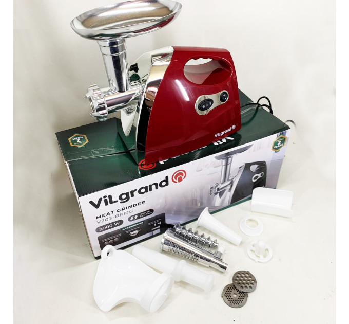 Електром'ясорубка ViLgrand V203-BRMG 2000Вт Red