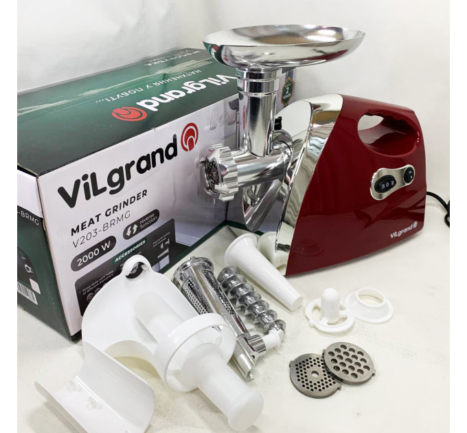 Електром'ясорубка ViLgrand V203-BRMG 2000Вт Red