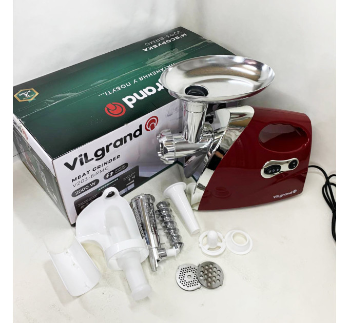 Електром'ясорубка ViLgrand V203-BRMG 2000Вт Red