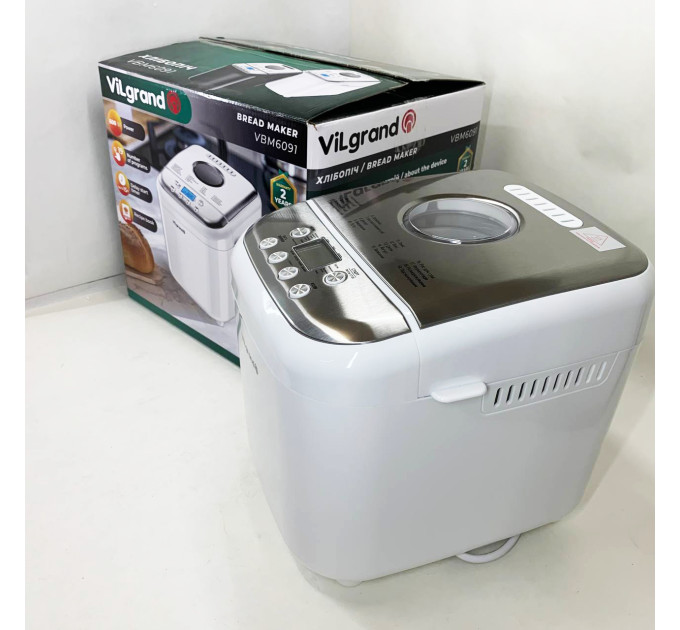 Хлібопічка ViLgrand VBM6091 White