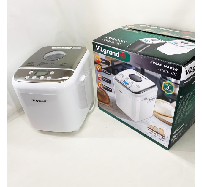 Хлібопічка ViLgrand VBM6091 White
