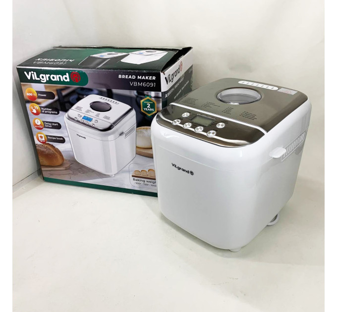 Хлібопічка ViLgrand VBM6091 White
