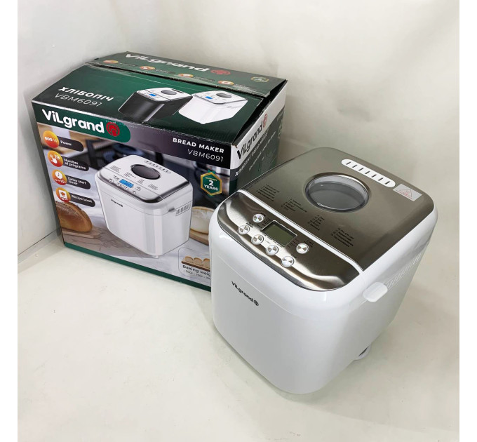 Хлібопічка ViLgrand VBM6091 White