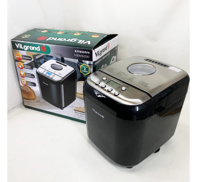 Хлібопічка ViLgrand VBM6091 Black