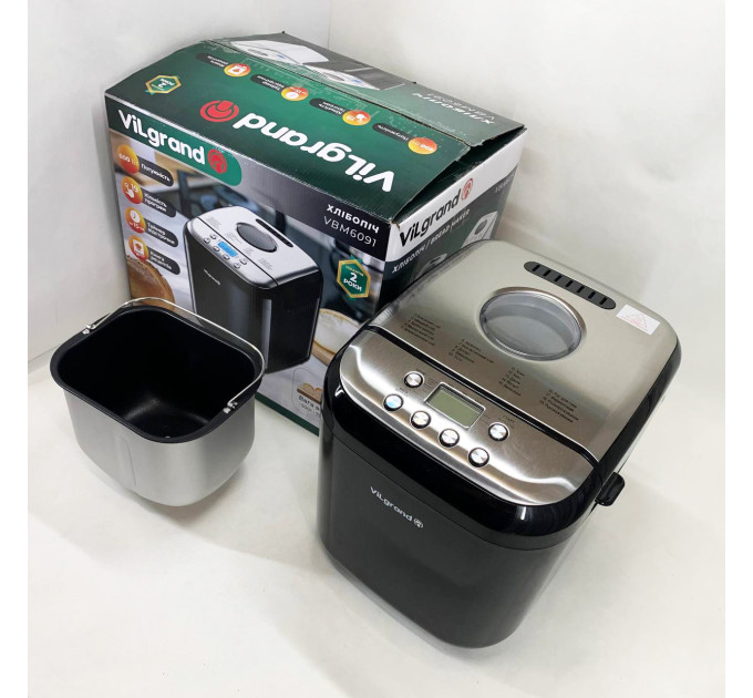 Хлібопічка ViLgrand VBM6091 Black