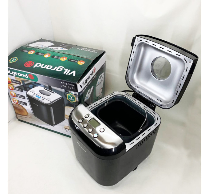 Хлібопічка ViLgrand VBM6091 Black