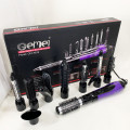 Фен - щітка стайлер Gemei GM-4835 багатофункціональний набір з насадками для волосся 10 в 1 Purple