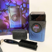 Електробритва VGR V-377 BLUE шейвер, Електрична акумуляторна бритва для гоління, шейвер чоловічий