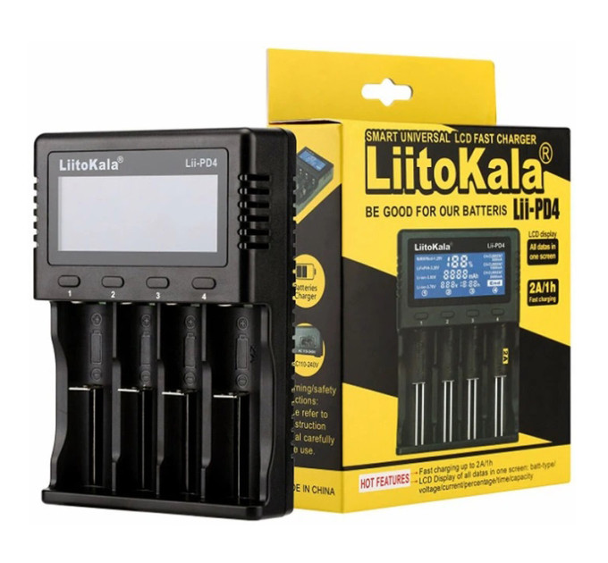 Зарядний пристрій для акумуляторних батарейок LiitoKala Lii-PD4 (2000990126979)