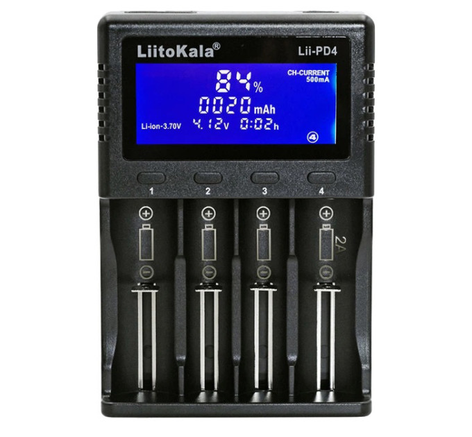 Зарядний пристрій для акумуляторних батарейок LiitoKala Lii-PD4 (2000990126979)
