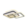 Люстра стельова LED на 3 LED з пультом ДК та APP Miorro Mare 51-313-008 560х480х80 мм чорна з білим