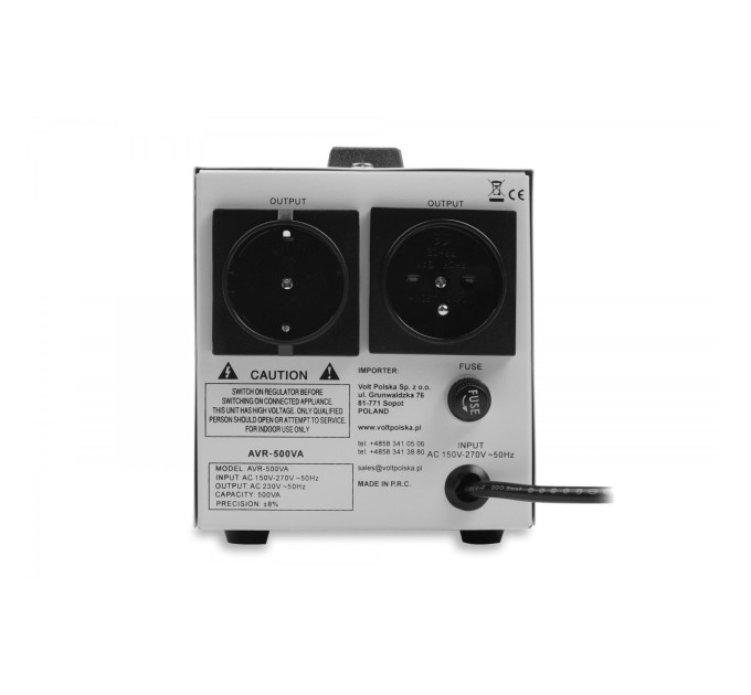 Стабілізатор напруги AVR Volt Polska 500VA 8-11%