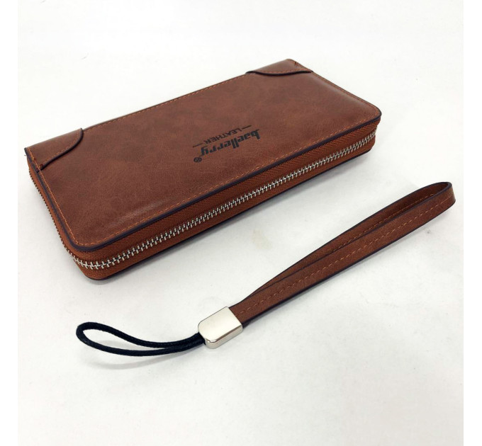Гаманець шкіряний чоловічий Baellerry leather brown, чоловічий гаманець для карток Brown