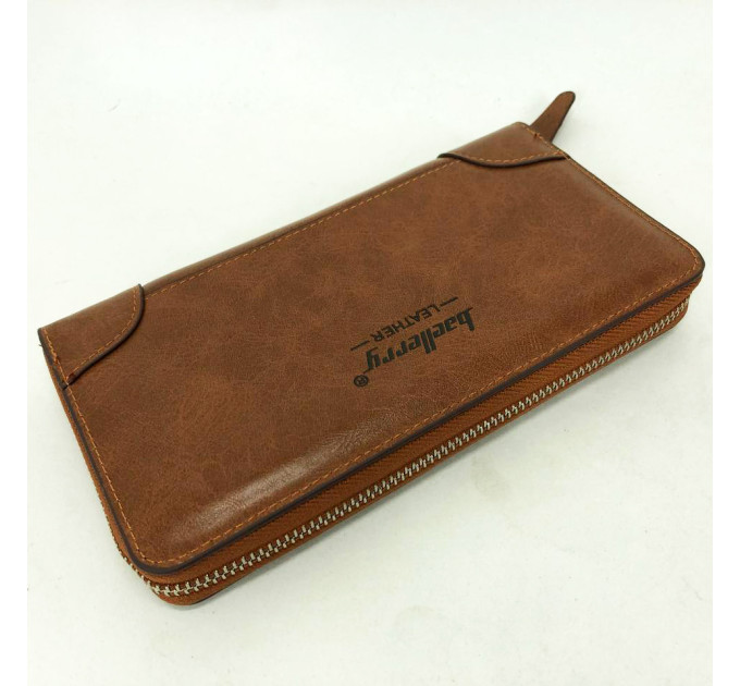 Гаманець шкіряний чоловічий Baellerry leather brown, чоловічий гаманець для карток Brown