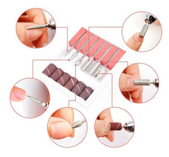 Фрезер для манікюру та педикюру Drill Pro Nail Drill, 30000 об/хв, фрезер для нігтів White