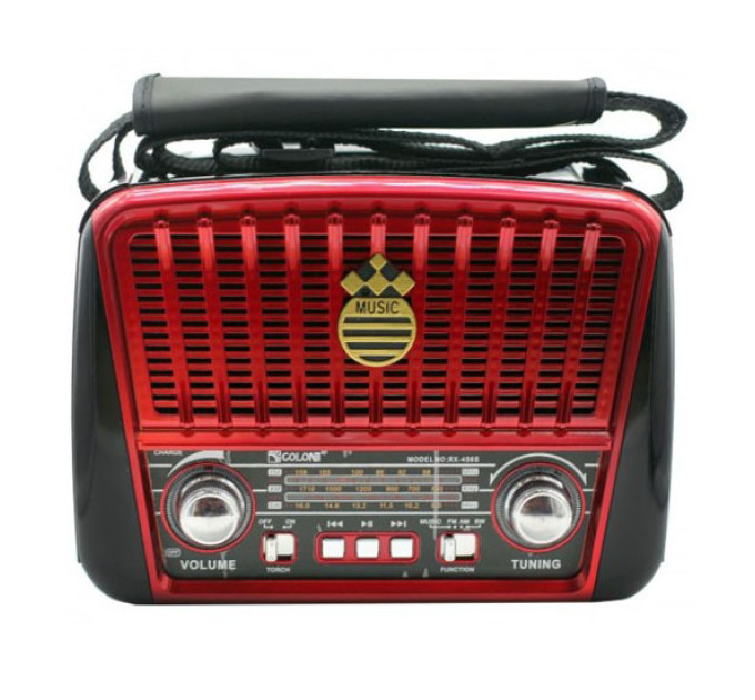 Радіоприймач Golon RX-455S USB / акумулятор сонячна панель, Радіоприймач з гарним прийомом для дачі
