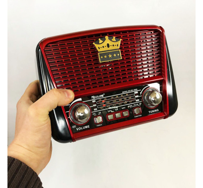 Радіоприймач Golon RX-455S USB / акумулятор сонячна панель, Радіоприймач з гарним прийомом для дачі