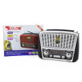 Радіоприймач Golon RX-455S USB / акумулятор сонячна панель FM радіо з mp3 програвачем Gray