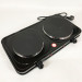 Плитка настільна електрична Suntera DP-1935B, 2500 W, 2 конфорки різного діаметру Black