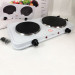 Плитка електрична Suntera DP-1935W, 2500W, 2 конфорки різного діаметру, 2 конфорки White