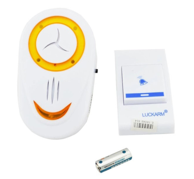 Дверний дзвінок від розетки 220V Luckarm Intelligent A8853 Orange