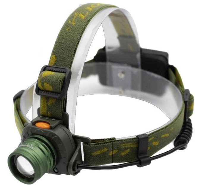 Налобний ліхтар тактичний Bailong BL-1505-602B SENSOR з датчиком руху, Ліхтарик налобний led