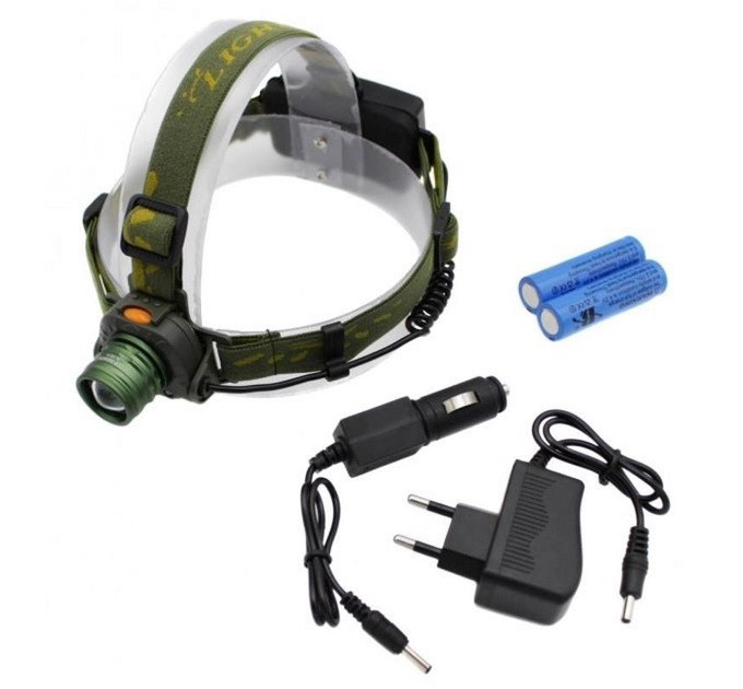 Налобний ліхтар тактичний Bailong BL-1505-602B SENSOR з датчиком руху, Ліхтарик налобний led