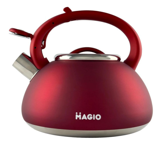 Чайник Magio MG-1193 3 л зі свистком, маленький чайник для газової плити, металевий чайник