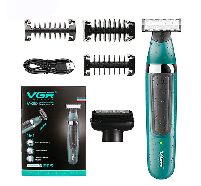 Електробритва VGR V-393 Shaver професійна водонепроникна, чоловіча машинка для гоління