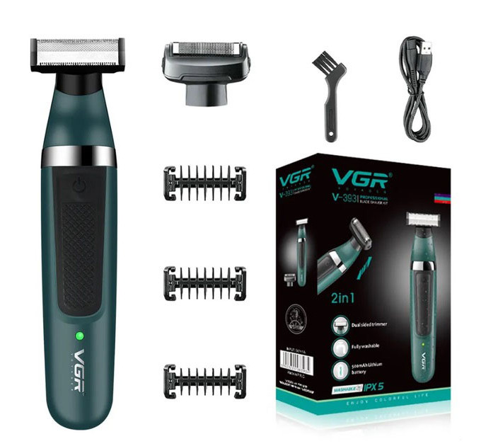 Електробритва VGR V-393 Shaver професійна водонепроникна, чоловіча машинка для гоління