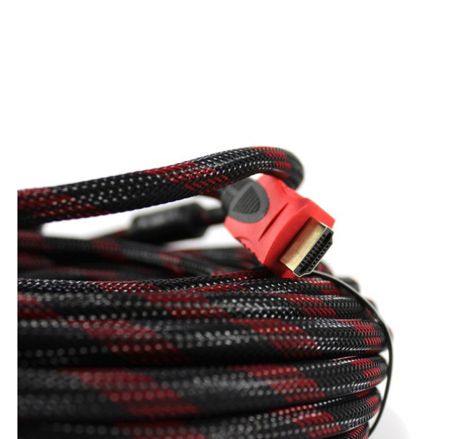 Кабель посилений 5м перехідник адаптер HDMI-HDMI тато-тато аудіо відео шнур в обмотці