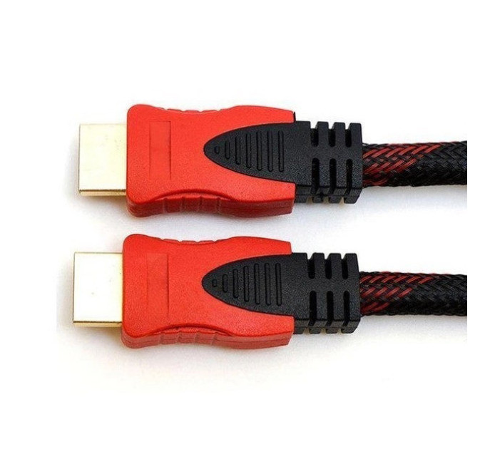Кабель посилений 5м перехідник адаптер HDMI-HDMI тато-тато аудіо відео шнур в обмотці