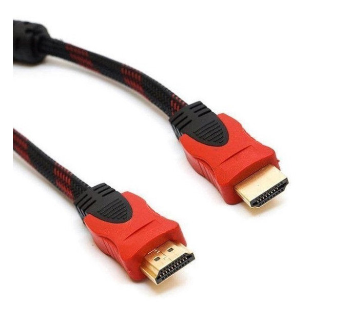 Кабель посилений 5м перехідник адаптер HDMI-HDMI тато-тато аудіо відео шнур в обмотці