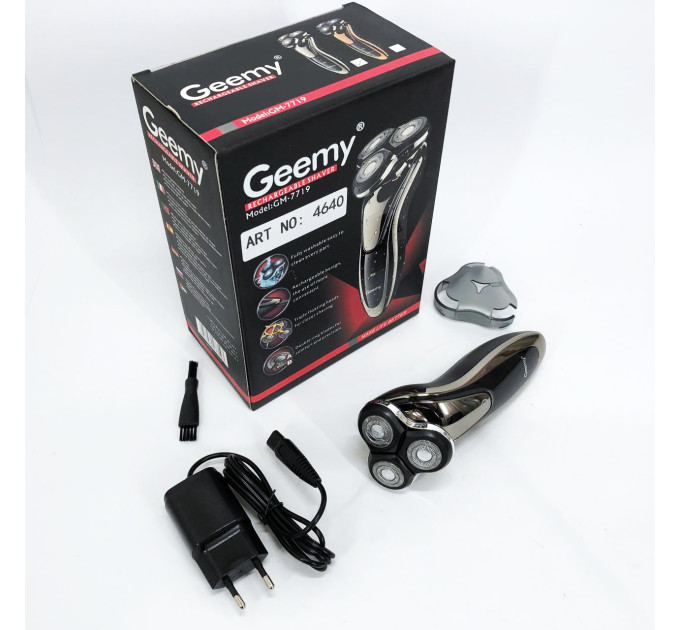 Електробритва Gemei GM-7719 Акумуляторна Електрична Бритва, Машинка для гоління триммер
