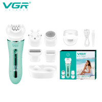 Епілятор VGR 5 в 1 V-751, 5 насадок Green