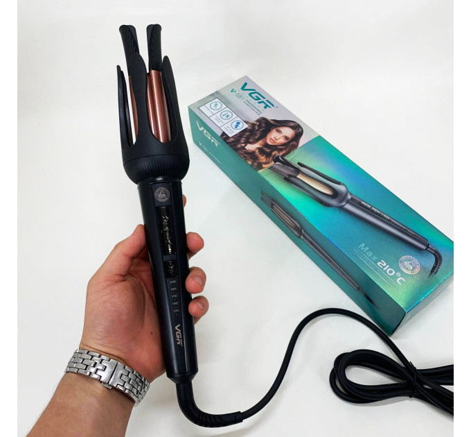 Плойка VGR V-581, температура від 130 ° C до 210 ° C, керамічне покриття, LED дисплей, 45 Вт