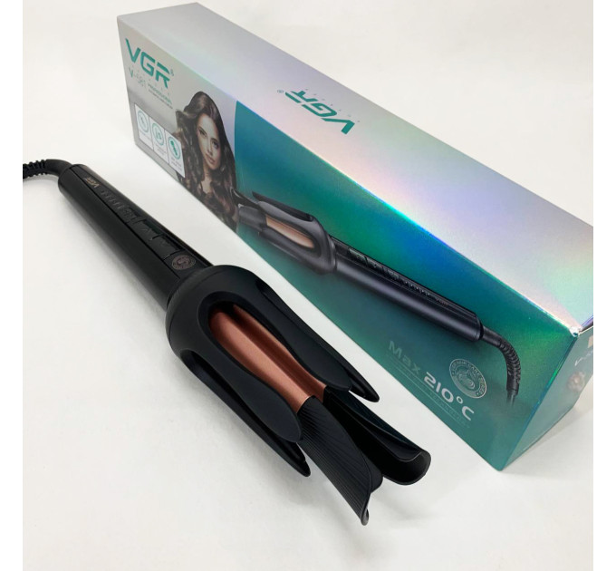 Плойка VGR V-581, температура від 130 ° C до 210 ° C, керамічне покриття, LED дисплей, 45 Вт