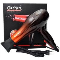 Фен для волосся Gemei GM-1719 1800 Вт для укладання та сушіння волосся Фен для волосся Gemei GM-1719 1800 Вт для укладання та сушіння волосся